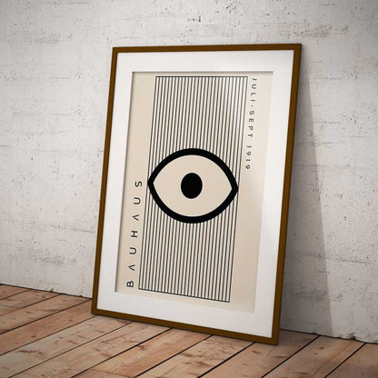 Bauhaus Design Juli-Sept 1919 Eye Wall Art Print