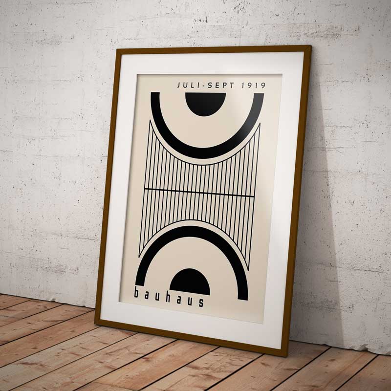 Bauhaus Design Juli-Sept 1919 Mirror Wall Art Print