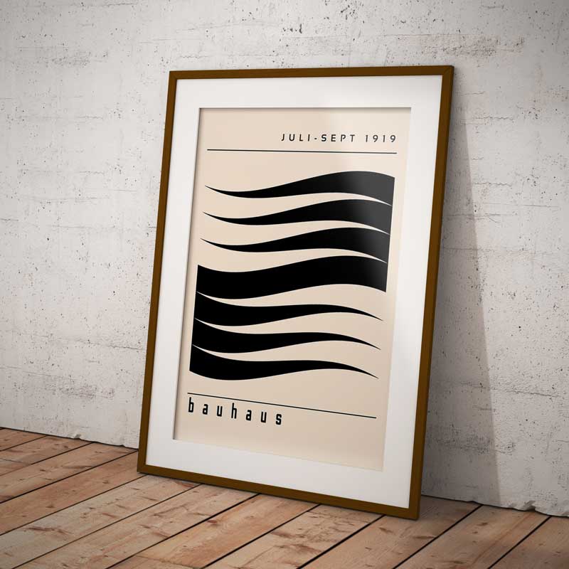 Bauhaus Design Juli-Sept 1919 Wall Art Print