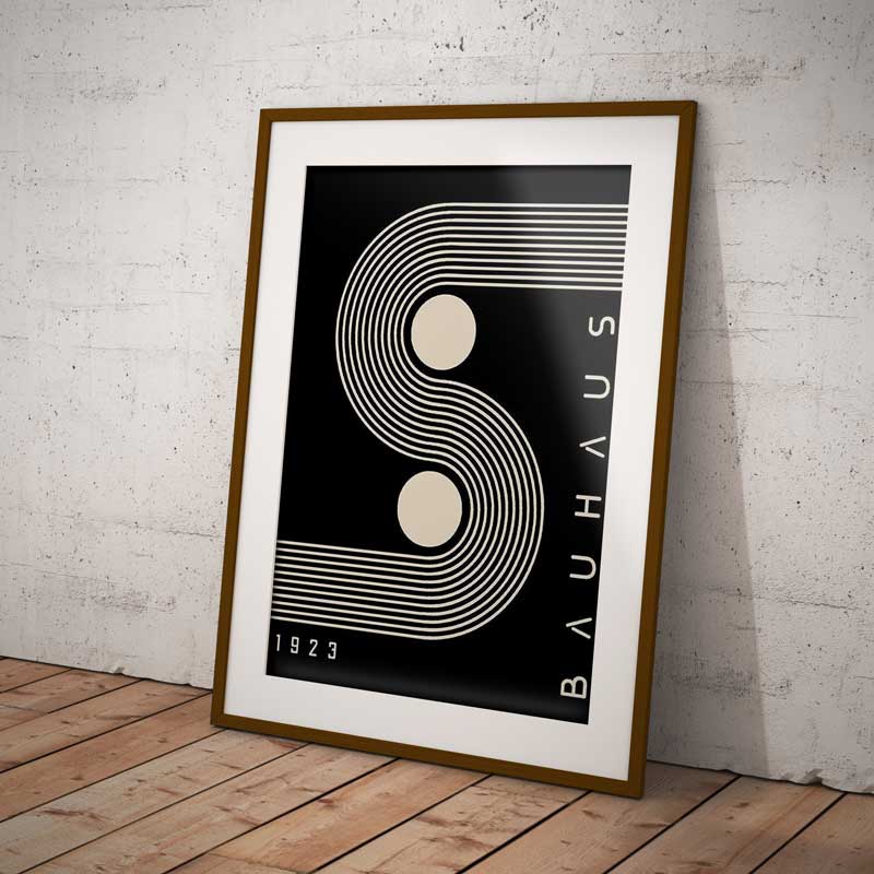 Bauhaus Design S 1923 Wall Art Print — Wall Art (view 2)