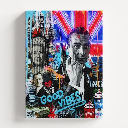 Pop Art Graffiti James Bond Wall Art Print