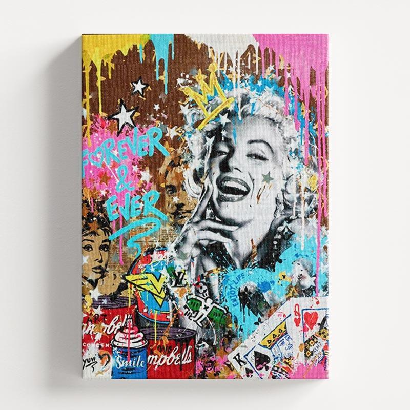 Pop Art Graffiti Marylin Forever Wall Art Print