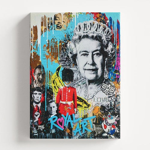 Pop Art Graffiti Queen Wall Art Print