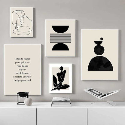 Art Boho Scribble Wall Art Print