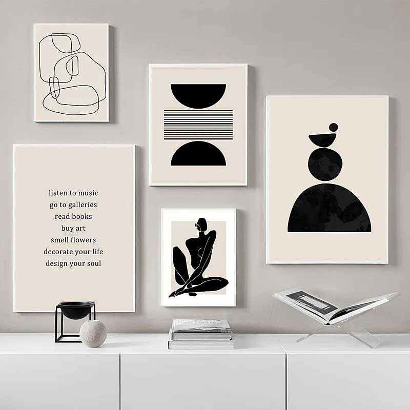 Art Boho Linhas U Wall Art Print