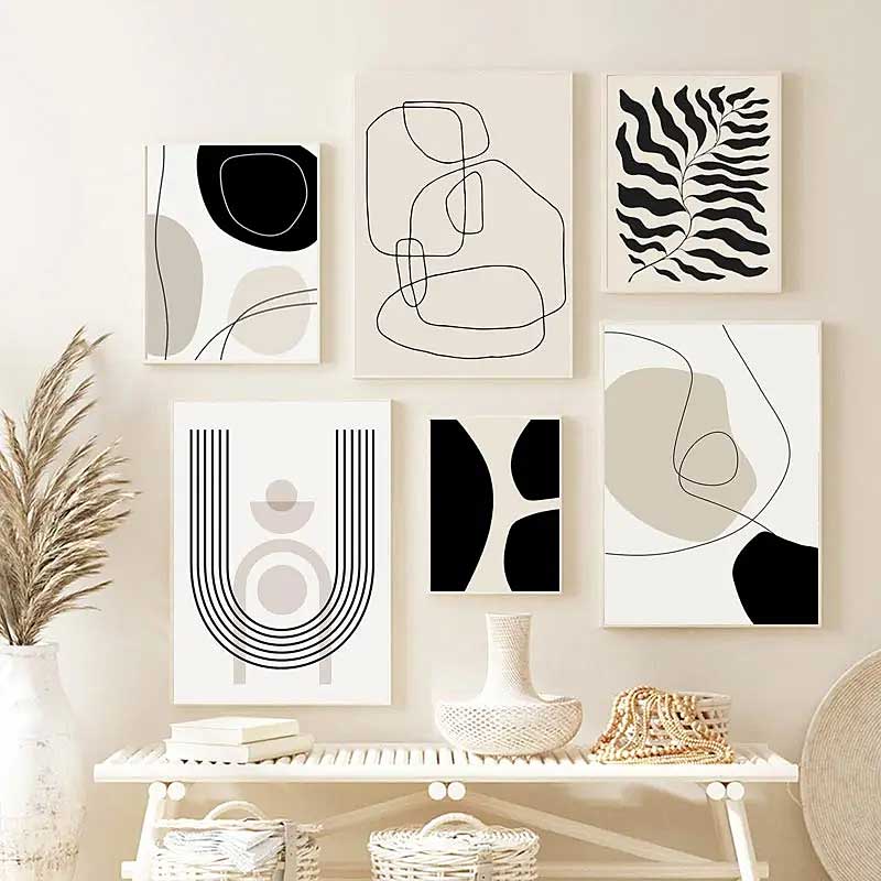 Art Boho Cups Wall Art Print