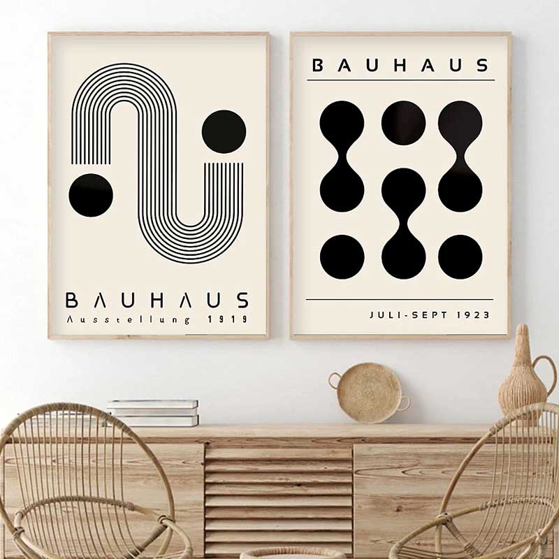 Bauhaus Design Juli-Sept 1923 Organic Wall Art Print
