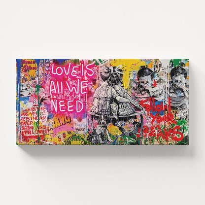 Love Is All We Need | Typography Art Wall Art Print