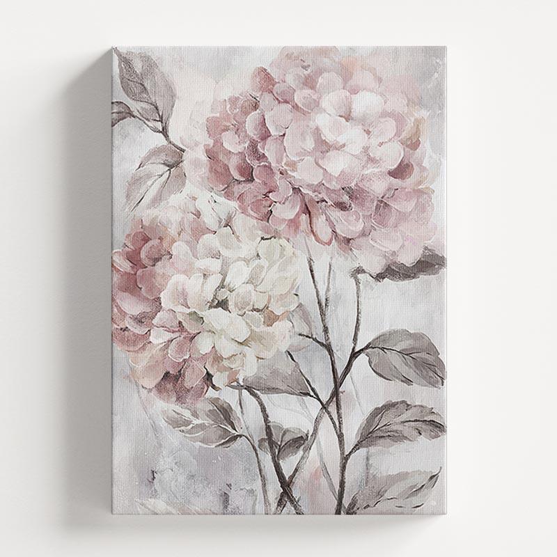 Pink Flowers A Wall Art Print — Wall Art