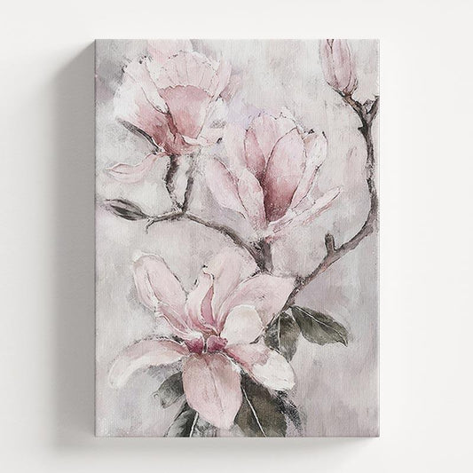 Pink Flowers B Wall Art Print