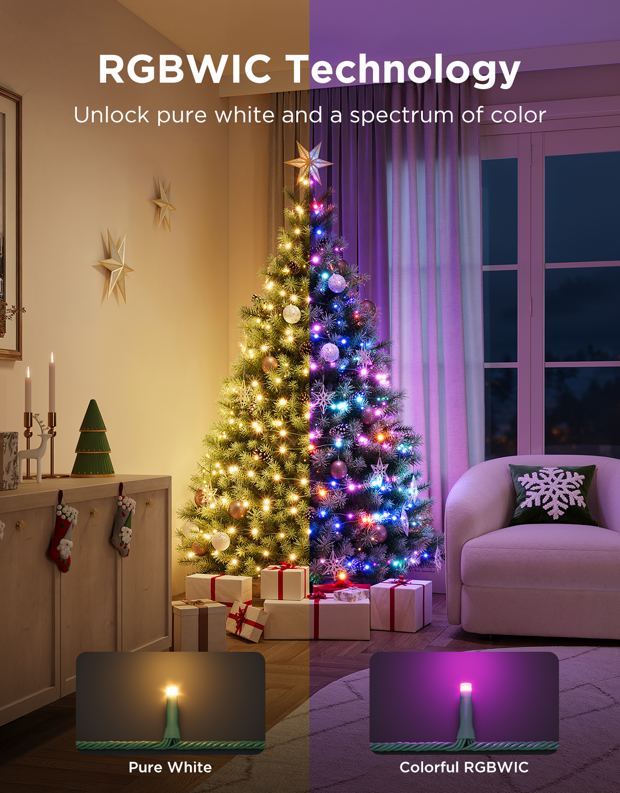 Refurbished Govee Christmas Sparkle String Lights