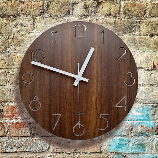 Wood Minimal Wall Clock