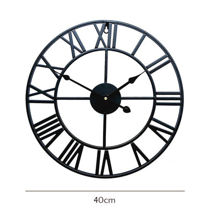 Retro Black Wall Clock