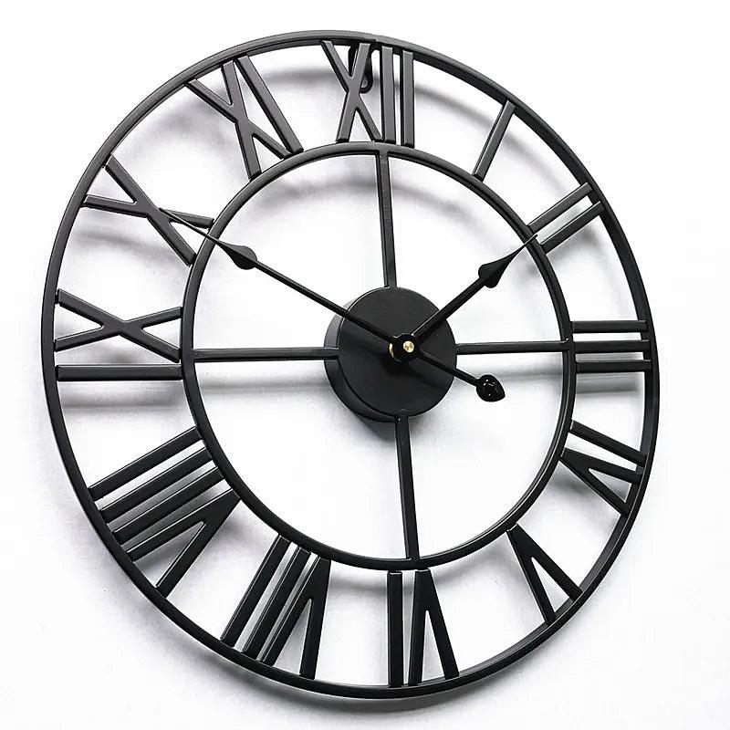 Retro Black Wall Clock