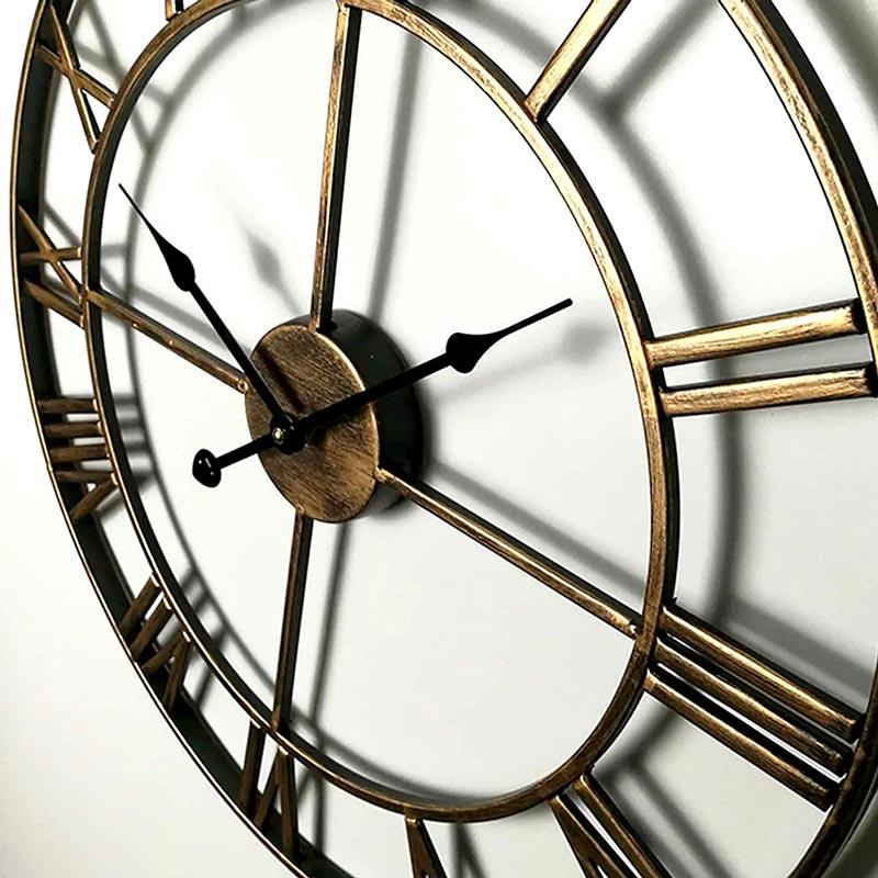 Retro Gold Wall Clock