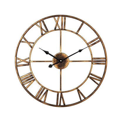 Retro Gold Wall Clock