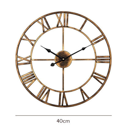 Retro Gold Wall Clock
