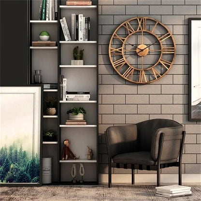 Retro Gold Wall Clock