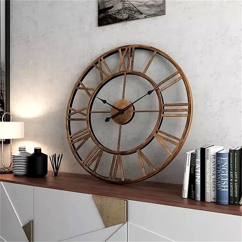 Retro Gold Wall Clock