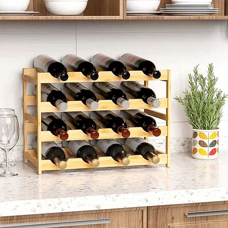 Adega Wooden Wine Rack