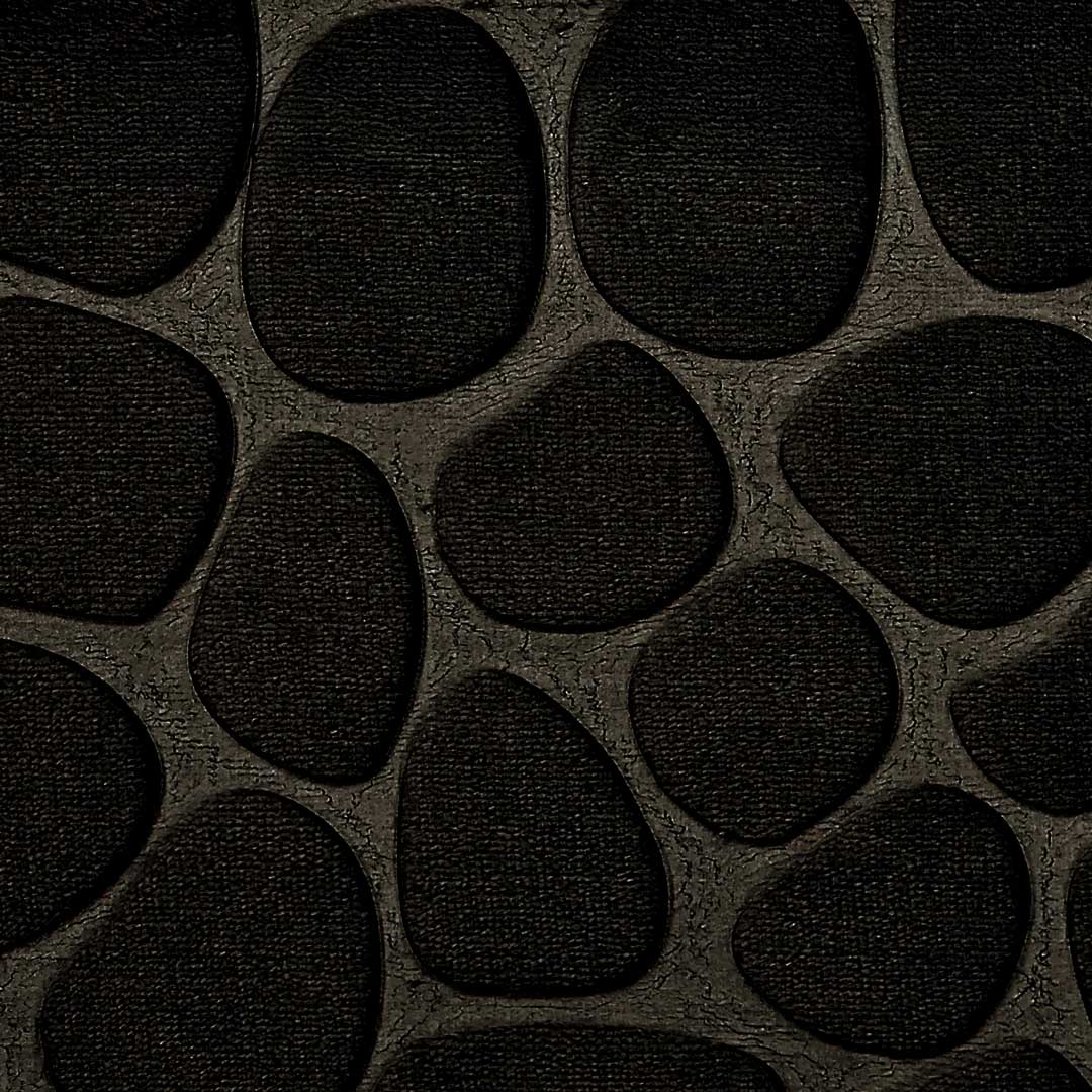 Pebble Black Non-Slip Bath Mat