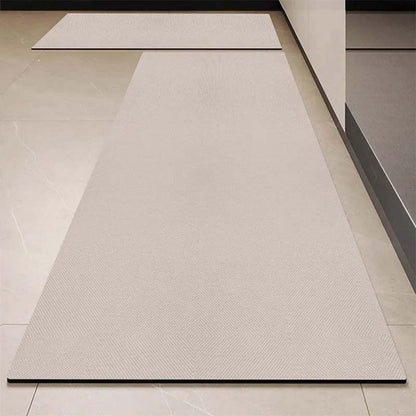 Non-Slip Waterproof Monochrome Kitchen Rug
