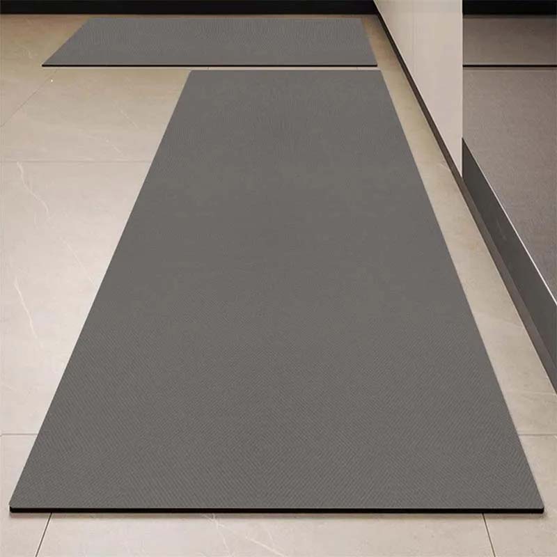 Non-Slip Waterproof Monochrome Kitchen Rug