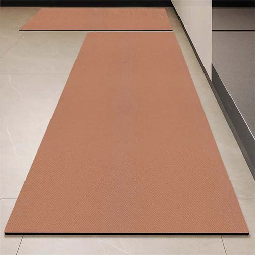 Non-Slip Waterproof Monochrome Kitchen Rug