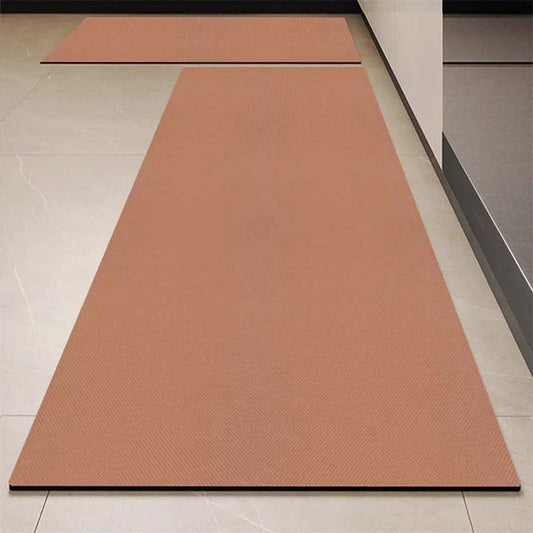 Non-Slip Waterproof Monochrome Kitchen Rug