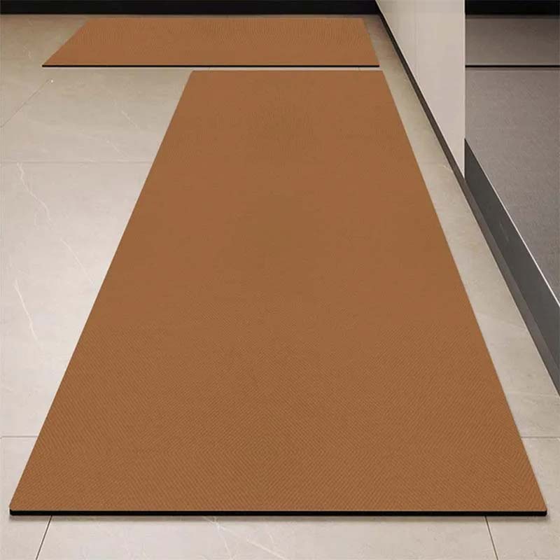 Non-Slip Waterproof Monochrome Kitchen Rug