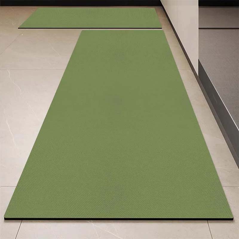Non-Slip Waterproof Monochrome Kitchen Rug