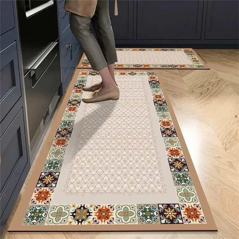 Beige Tile Kitchen Rug — Kitchen Rug