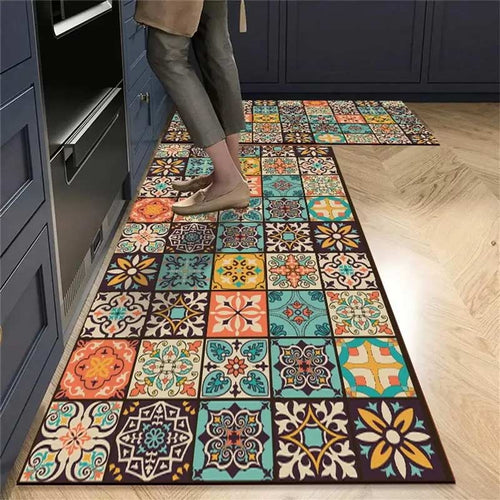 Jolly Tile Kitchen Rug