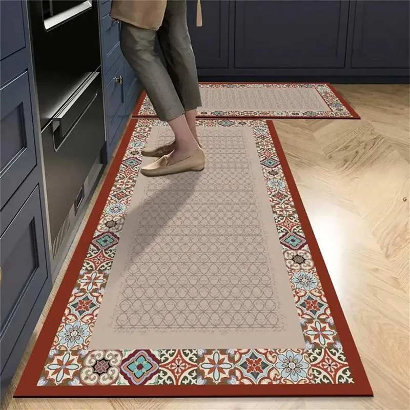 Reddish Tile Kitchen Rug — Kitchen Rug