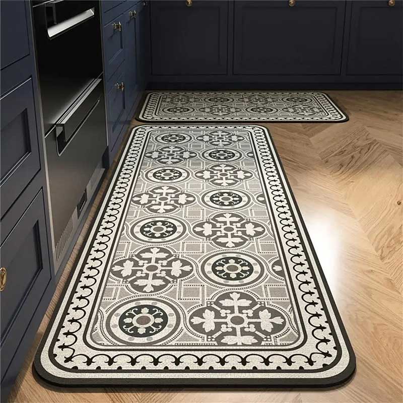 Bruges Tile Kitchen Rug Set – 2 Pieces — Kitchen Rug