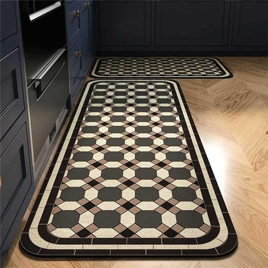 Harlem Tile Kitchen Rug Set – 2 Pieces