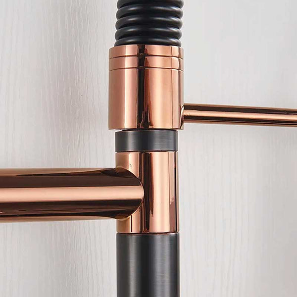 Gourmet Kitchen Faucet – Premium Black Rosé Gold