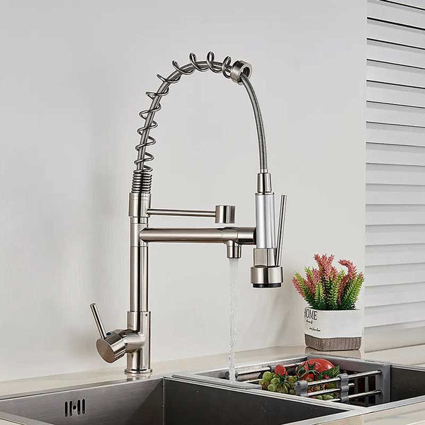 Gourmet Kitchen Faucet – Premium Brushed Nickel