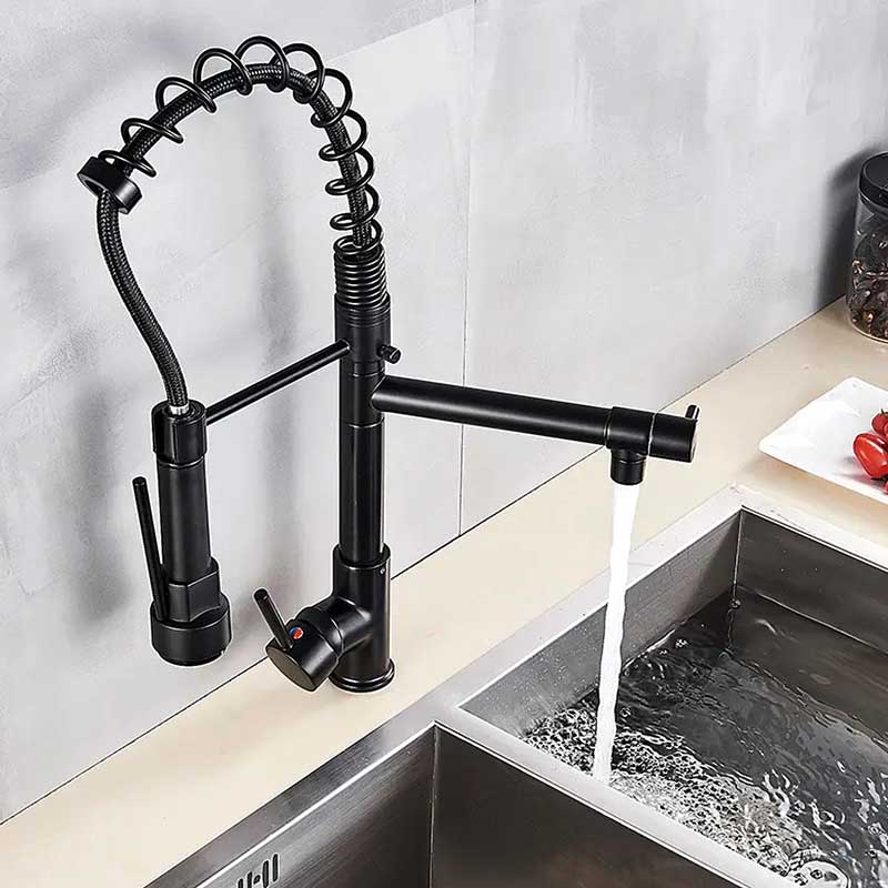 Gourmet Kitchen Faucet – Premium Black Fosca