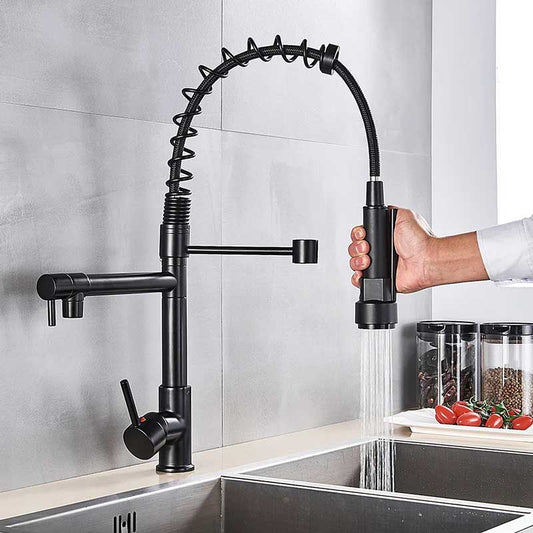 Gourmet Kitchen Faucet – Premium Black Fosca