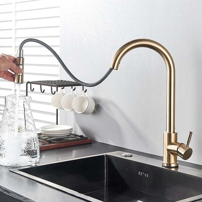 Gourmet Kitchen Faucet – Slim Gold Escovado