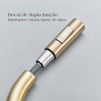 Gourmet Kitchen Faucet – Slim Gold Escovado