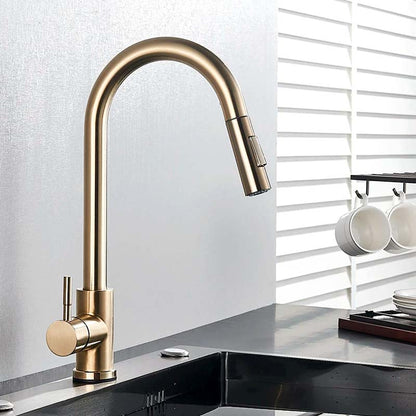 Gourmet Kitchen Faucet – Slim Gold Escovado