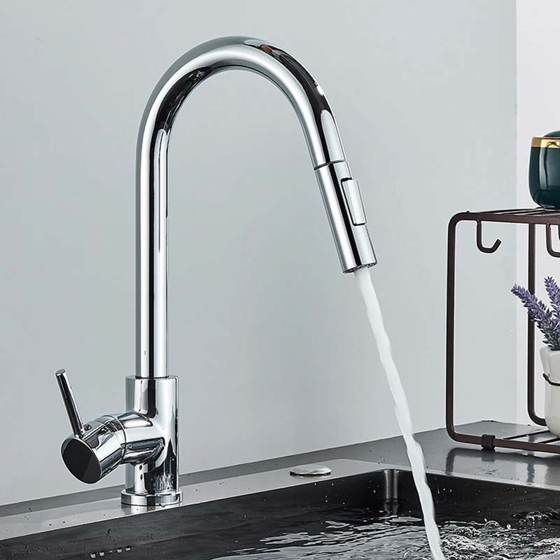 Gourmet Kitchen Faucet – Slim Chrome