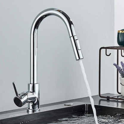 Gourmet Kitchen Faucet – Slim Chrome