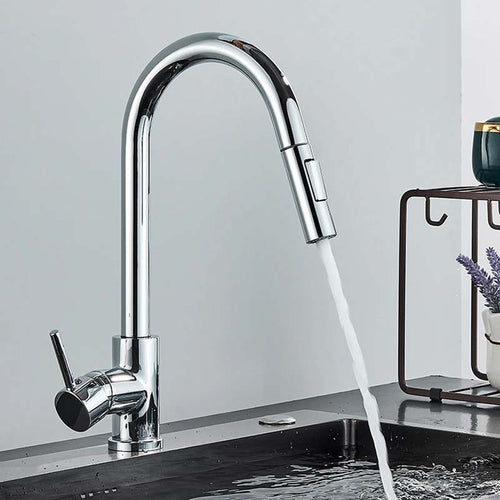 Gourmet Kitchen Faucet – Slim Chrome