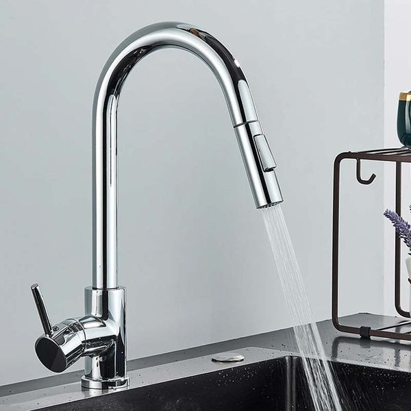 Gourmet Kitchen Faucet – Slim Chrome