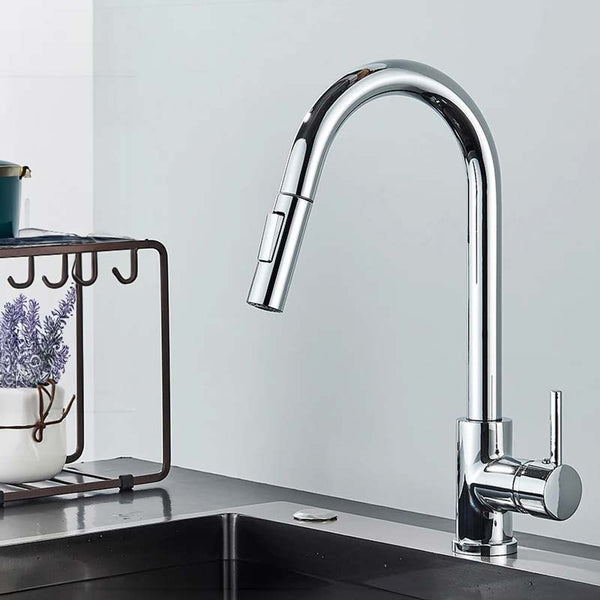 Gourmet Kitchen Faucet – Slim Chrome