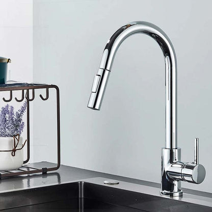 Gourmet Kitchen Faucet – Slim Chrome