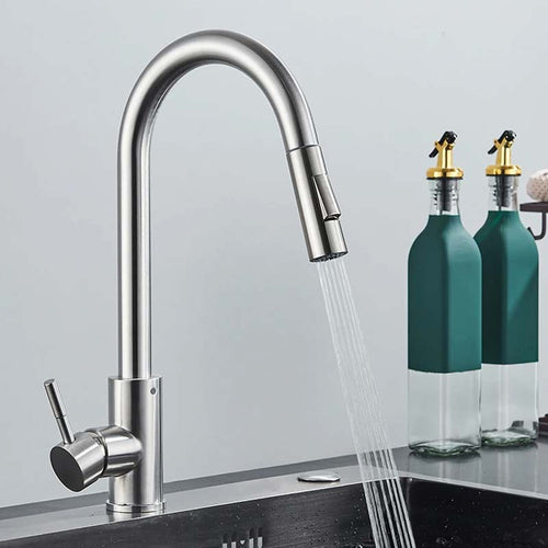 Gourmet Kitchen Faucet – Slim Brushed Nickel